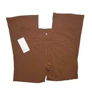 Lululemon Groove Super-High-Rise Flared Pant Roasted Brown Size 20